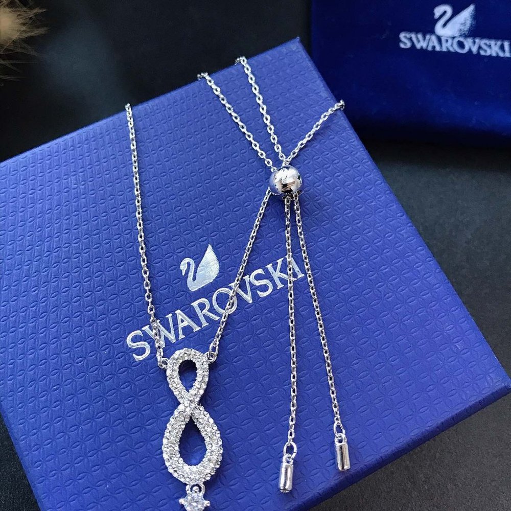 Swarovski Eight Collection white gold plated odd n